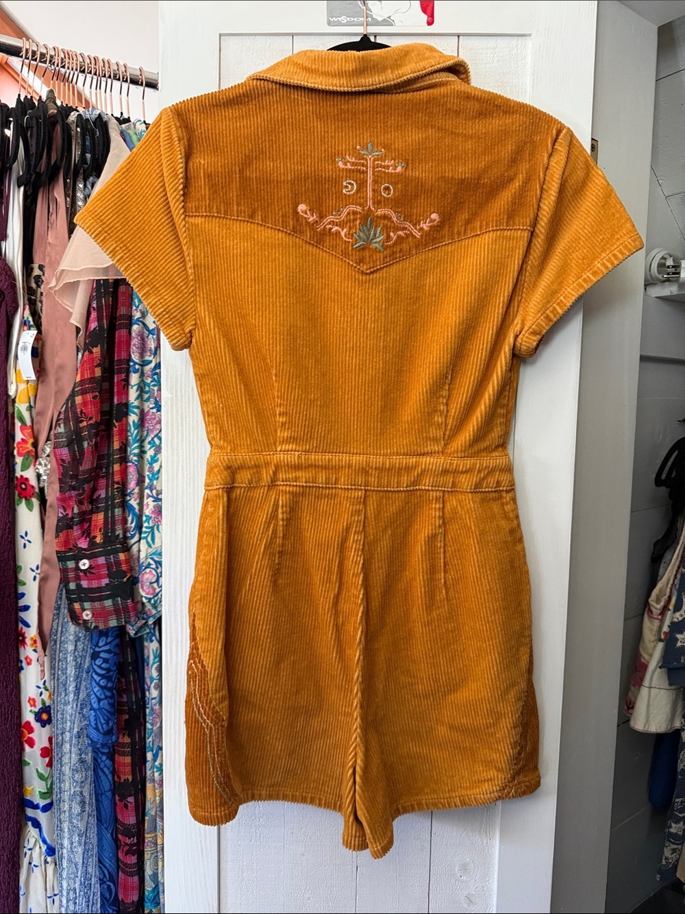 Classic Rock Couture Cinnamon Girl Gold Cord Playsuit - Picture 4 of 6